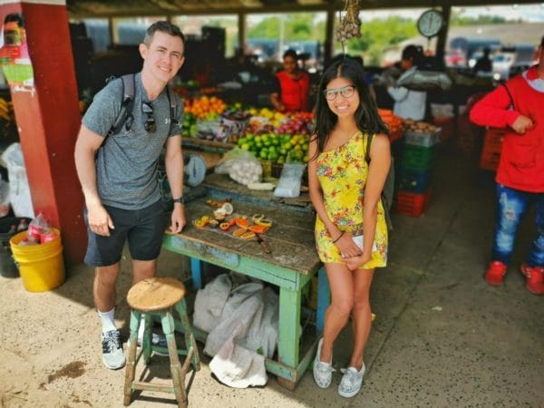Exotic fruit tasting in our Guatape Tour