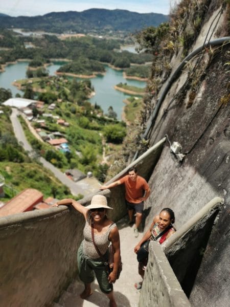 Climbing the Guatape rock, Guatape and ATVs Tour